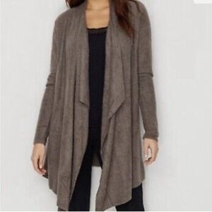 Barefoot DREAMS Cozy Chic Lite Island Wrap cardigan in gray brown Size S M